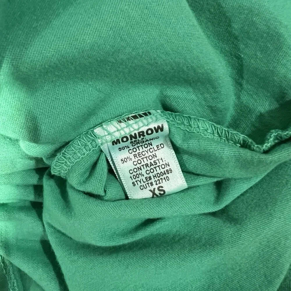 MONROW Double Layer Racer Tank Dress Size XS Strappy Halter Peacock Green HD0489 - Picture 6 of 10